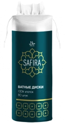 100% Cotton Cosmetic Pads for Gentle Skin Care SAFIRA