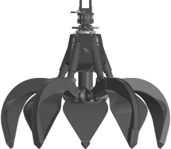 Hydraulic Multi-Jaw Grapple with Capacity of 0.65 m³