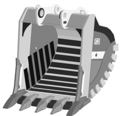 Heavy-Duty Rock Bucket 6.7m³ RDX-123.235d-X15CC(5)WS-NF-420