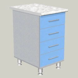 Four-Drawer Side Cabinet Model TVF-4