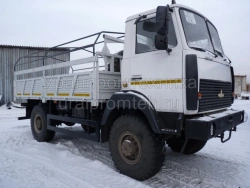 Flatbed Truck with Crane Manipulator 63333A for Loading and Unloading