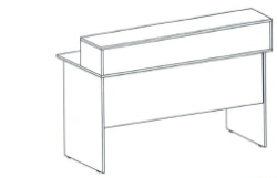 Commercial Counter Table by Alliance-S