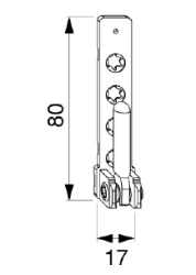 Bottom Hinge for Securing Casement and Tilt-Window Sashes 52483