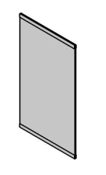 Wooden Office Partition Set with Rigid Panels - "Deli" Furniture Set