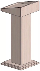 Wooden Floor Podium for Presentations