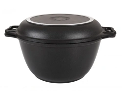 3L Aluminum Casserole with Lid and Frying Pan by Kukmara (Non-Stick)
