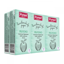 Three-Layer White Paper Tissues with Green Apple Scent - 240 Count