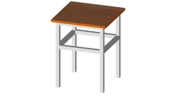 Unupholstered Stool for Educational Institutions, Model 41720