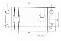 Cast Type KDL-65 Rail Pad for Wooden Tracks