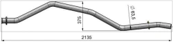 Exhaust Pipe for ZMZ 405.24 / Chrysler / UMZ 4216 (Euro 3) - 3221-1203170-30