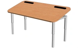 Adjustable Children's Table with Tilted Top, Model SDP