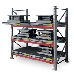 Mobile Platform Storage Rack with Roll-Out Shelves DiKom