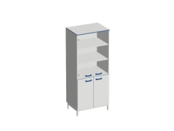 Laboratory Dish Cabinet with Glass Doors - Model: ШП, ШП оф., ШП-Ф