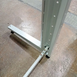 Heavy-Duty Metal Rack with Shelves and Perforated Panel (600x960x1730 mm)