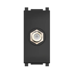 Caduceus Aling Experience Hidden Installation Satellite Antenna Socket F/F, 1M, Black Soft Touch, Art. 74265