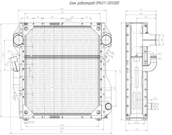 OM457-1301.000 Engine Cooling Radiator Block