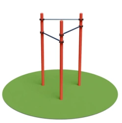 Triangular Three-Level Street Pull-Up Bar