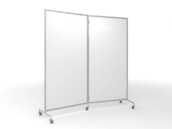 Double Partition Screen with Metal Frame - SHM-2