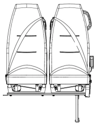 Right Two-Seat Passenger Seat COT.KHP.3-6840026