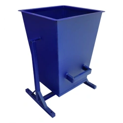 Metal Trash Bin for Outdoor Use