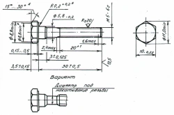 Hex Head Bolts 704.00.1298, 704.00.1463, 704.00.1498, 704.AC.109, 704.00.931