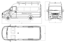 Mobile Workshop Vehicles 3008HF -1, 3008HF -2 Based on GAZ A31R23, A31R33, A32R23, A32R33, A31R26