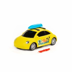 Realistic Travel Toy Car in Bright Colors with Rubber Wheels - Turne Model 92502