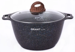 Aluminum Cast Pot 4L with Non-stick Coating, Kukmara "Granit Ultra