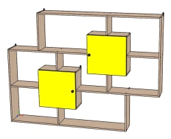 Children's Corner Bookshelf - Model SPO Kni-02