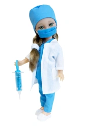 Michelle Doctor Doll with Green Eyes and Brown Hair 1/6 Scale