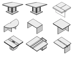 Conference Table Module for Office Use