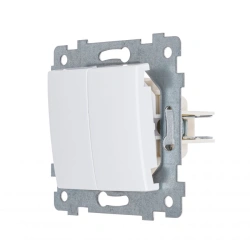 Maria Dual Switch Mechanism for Concealed Installation S510-439, White