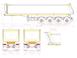 Dump Semi-Trailer for Bulk Cargo Transport 951061
