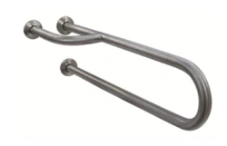 Fixed Half-Round Grab Rail with Three Support Points Left 15047.RUS
