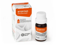 Fluoride Protection Liquid for Dental Prevention - Fluorlak Transparent