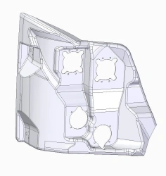 Right Headlight Panel Reinforcement for LiAZ 5292 (LK 5292-5301556)