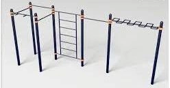 Swedish Wall Climbing Frame with Monkey Bar - Snake Model