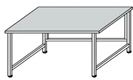 Metal Utility Table SP-6(m) for Research and Equipment
