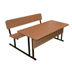 Adjustable 2-Seater Student Desk "Umnik" Monoblock, Code 50084