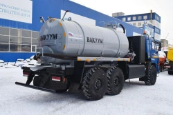 Mechanical Waste Tank Truck UZST04 Model 5676-27 on KAMAZ 65115-37
