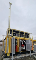 Natural Gas Compression Station for Vehicle Refueling, Model AMT-METHANE