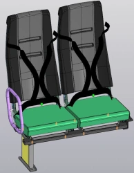 School Bus Passenger Seat DС15.6840.010-PV03