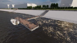 Modular Dock for Small and Cruise Passenger Boats in Zakamsk District