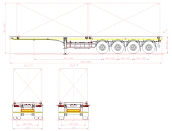 Container Transport Semi-Trailer 98132A (Load Space - Support Frame)