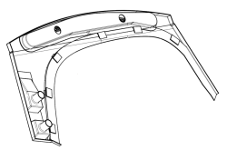 Fiberglass Tabletop with Metal Inserts for Tram Cars S.11-30.10.010
