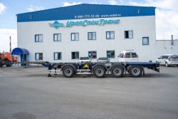 Container Transport Semi-Trailer UST 946523-C1-01 with Lifting Axle