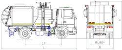 Side Loading Garbage Truck MK-3552-02