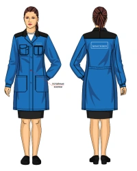 Protective Women's Gown for OHS and Mechanical Impact SFA125-104/001-DKB