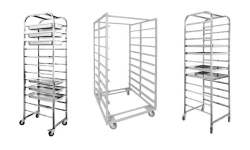 Food Service Cart for Gastro Containers and Trays