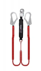 Elastic Safety Lanyard with Shock Absorber Model ABE212